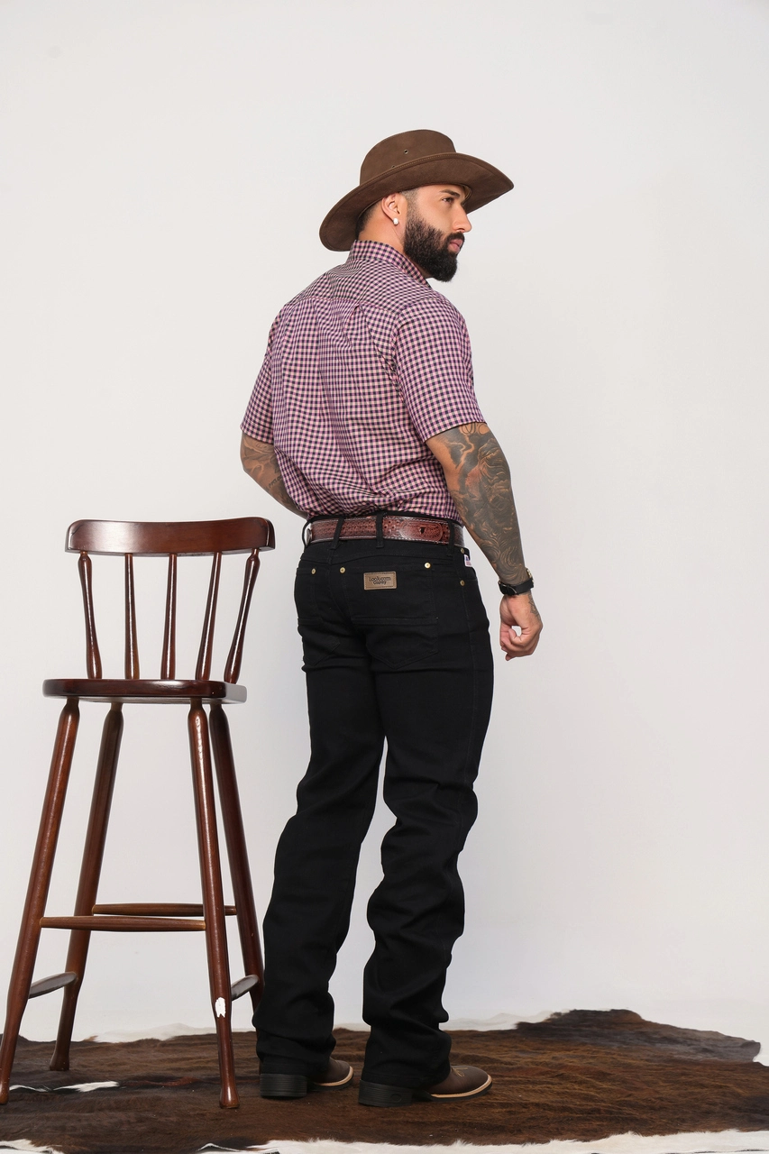 Calça Jeans Tradicional Preta - Imagem 3