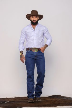 Calça Carpinteira Azul Super Stone