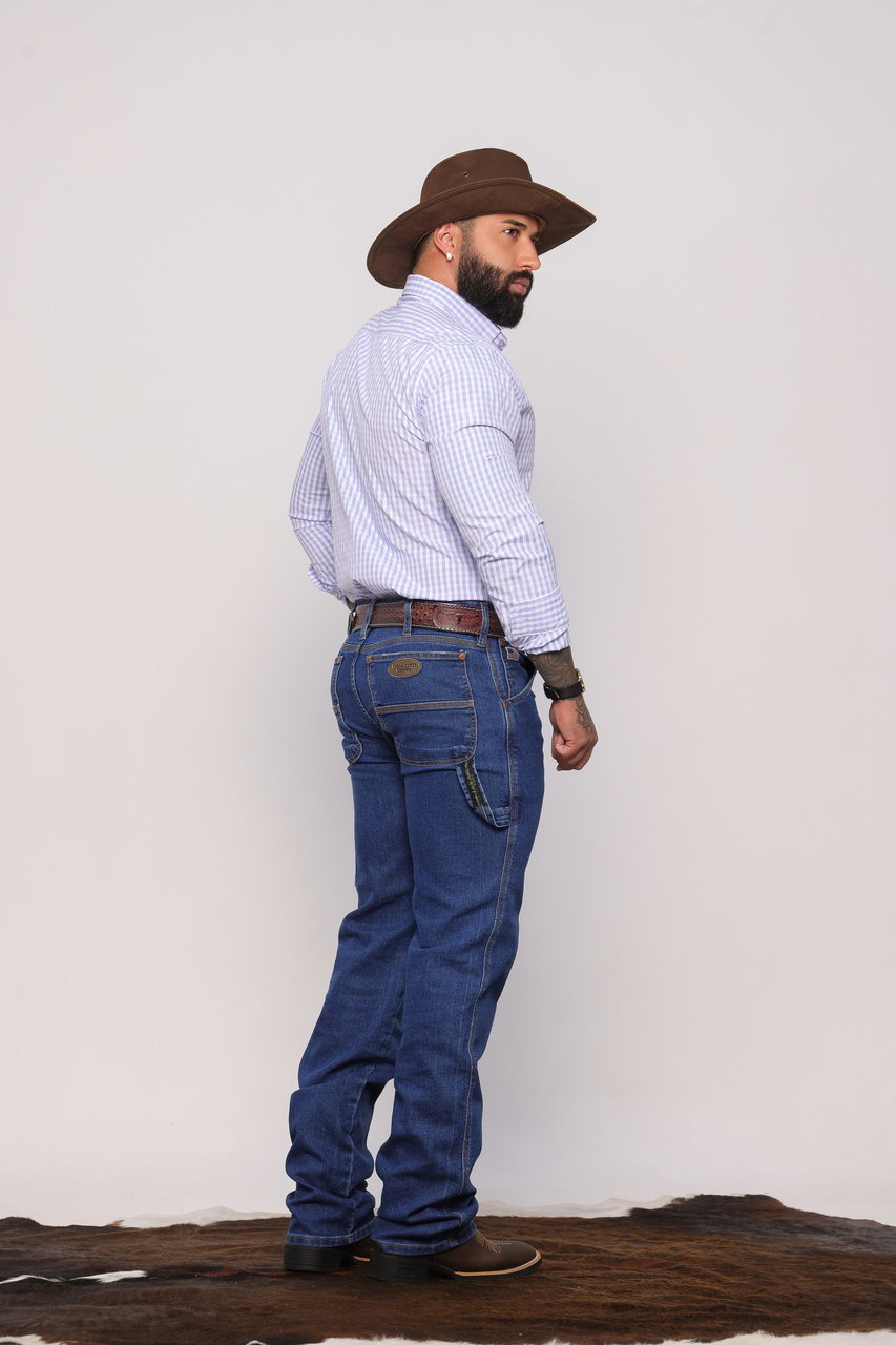 Calça Carpinteira Azul Super Stone - Imagem 3