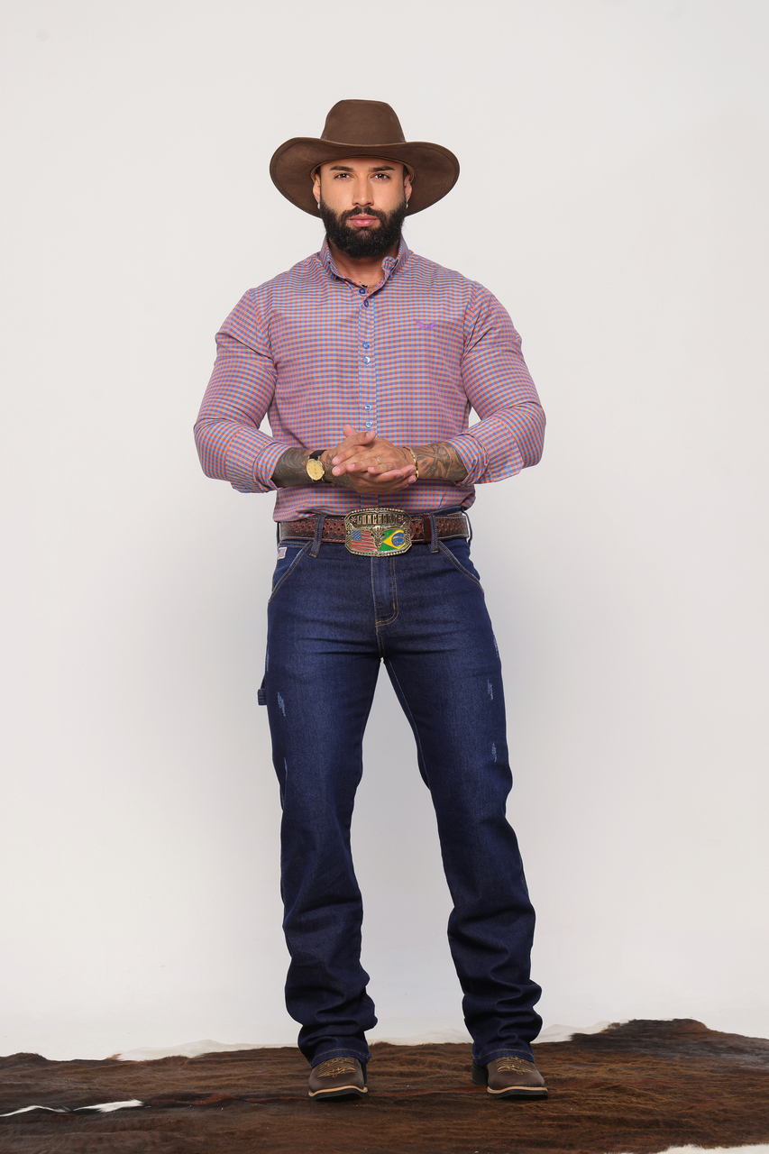 Calça Carpinteira Azul Estonada